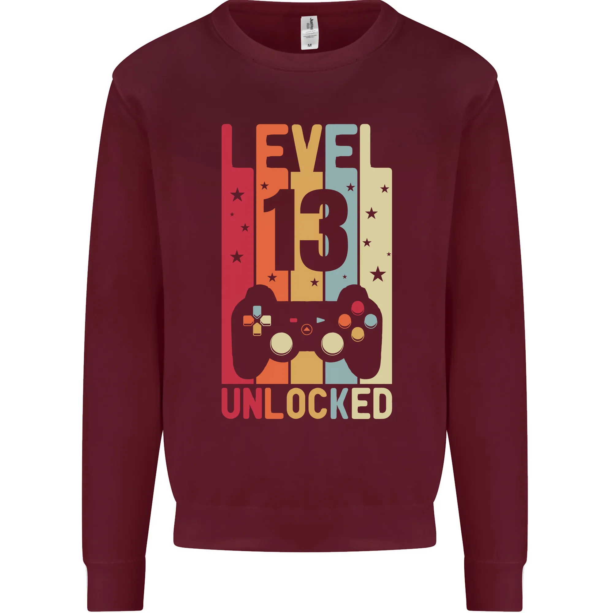 13th Birthday 13 Year Old Level Up Gaming Kids Sweatshirt Jumper