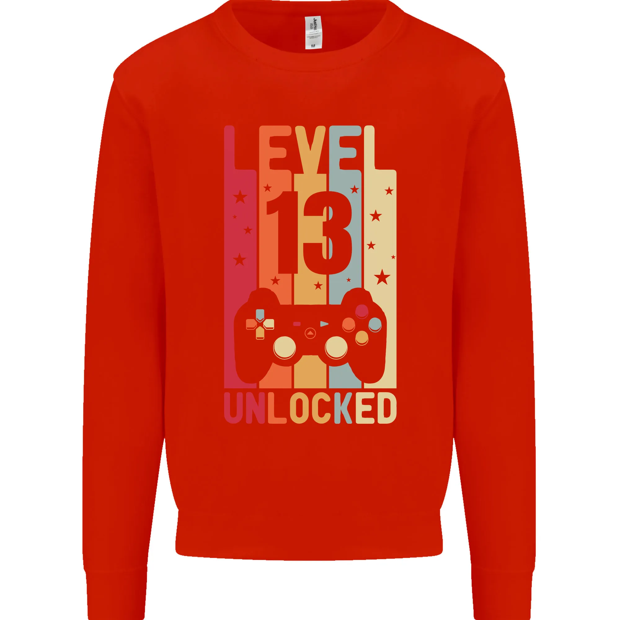 13th Birthday 13 Year Old Level Up Gaming Kids Sweatshirt Jumper