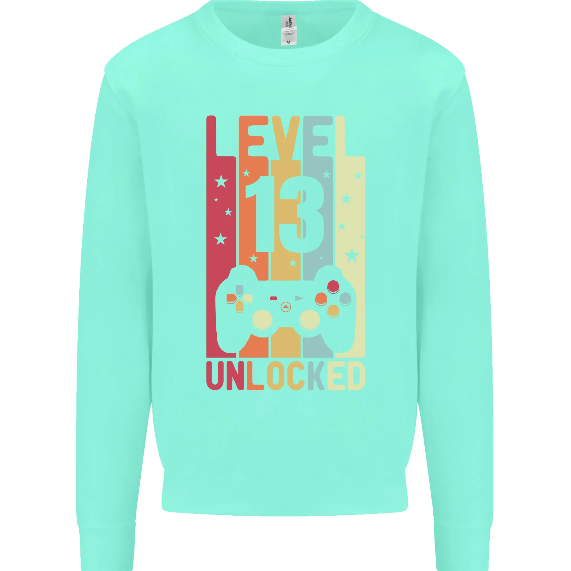 13th Birthday 13 Year Old Level Up Gaming Kids Sweatshirt Jumper