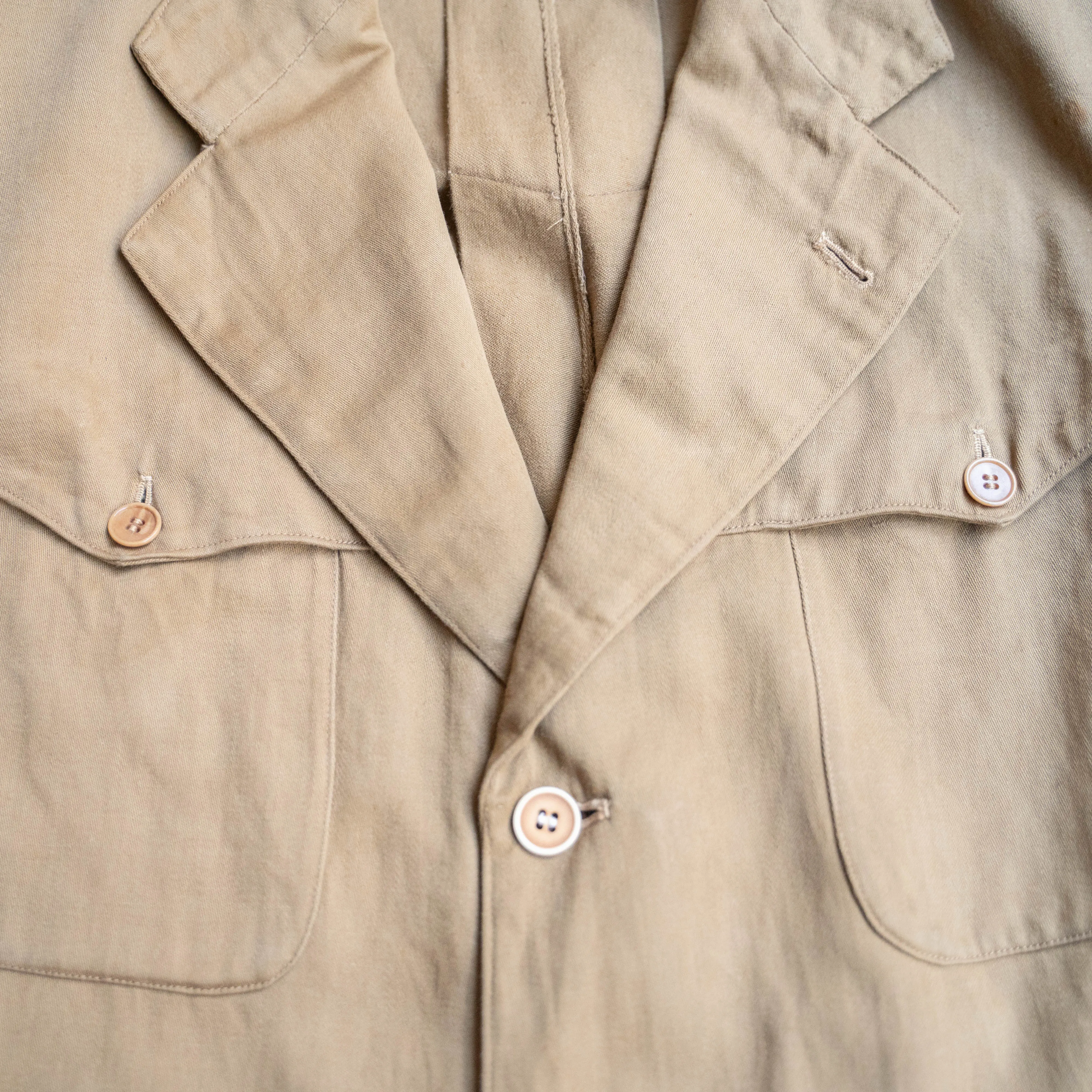 1950-60s Belgium? brown color norfolk jacket