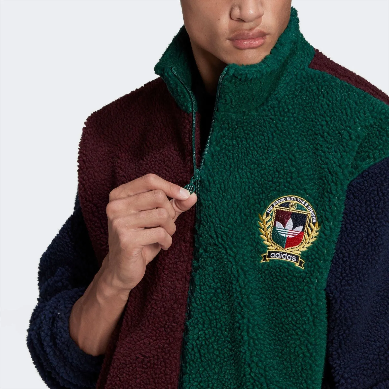 adidas Originals Collegiate Crest Fleece Jacket - Green