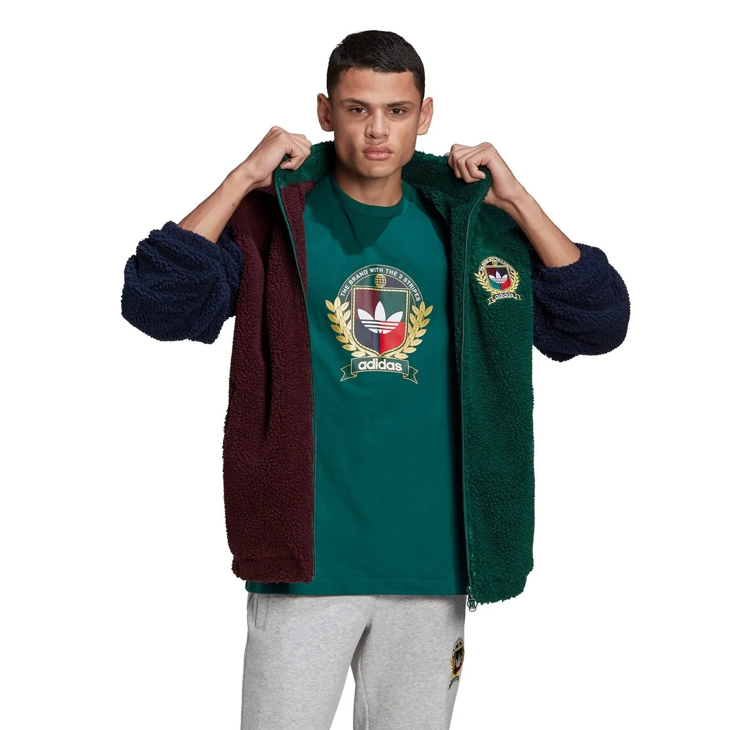 adidas Originals Collegiate Crest Fleece Jacket - Green