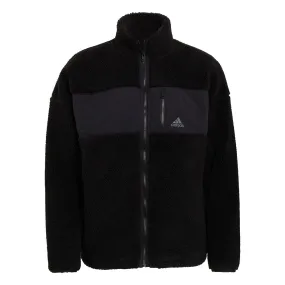 adidas Winter Sherpa Polar Fleece Jacket - Black