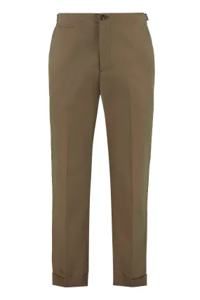 Alexander McQueen Logo-Tape Detailed Straight Leg Chino Trousers