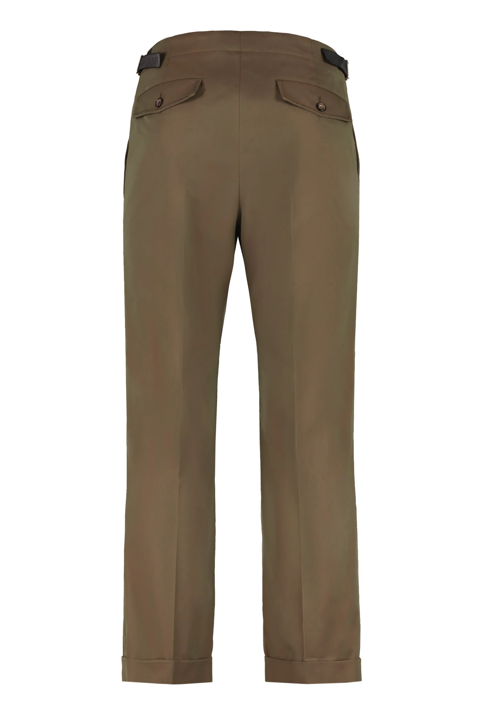 Alexander McQueen Logo-Tape Detailed Straight Leg Chino Trousers