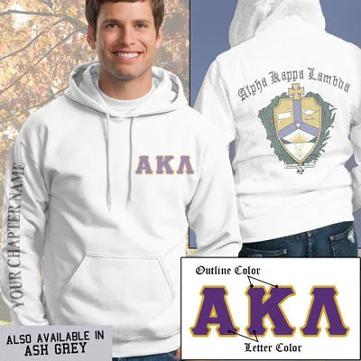 Alpha Kappa Lambda Crest Hoodie - G185 - SUB