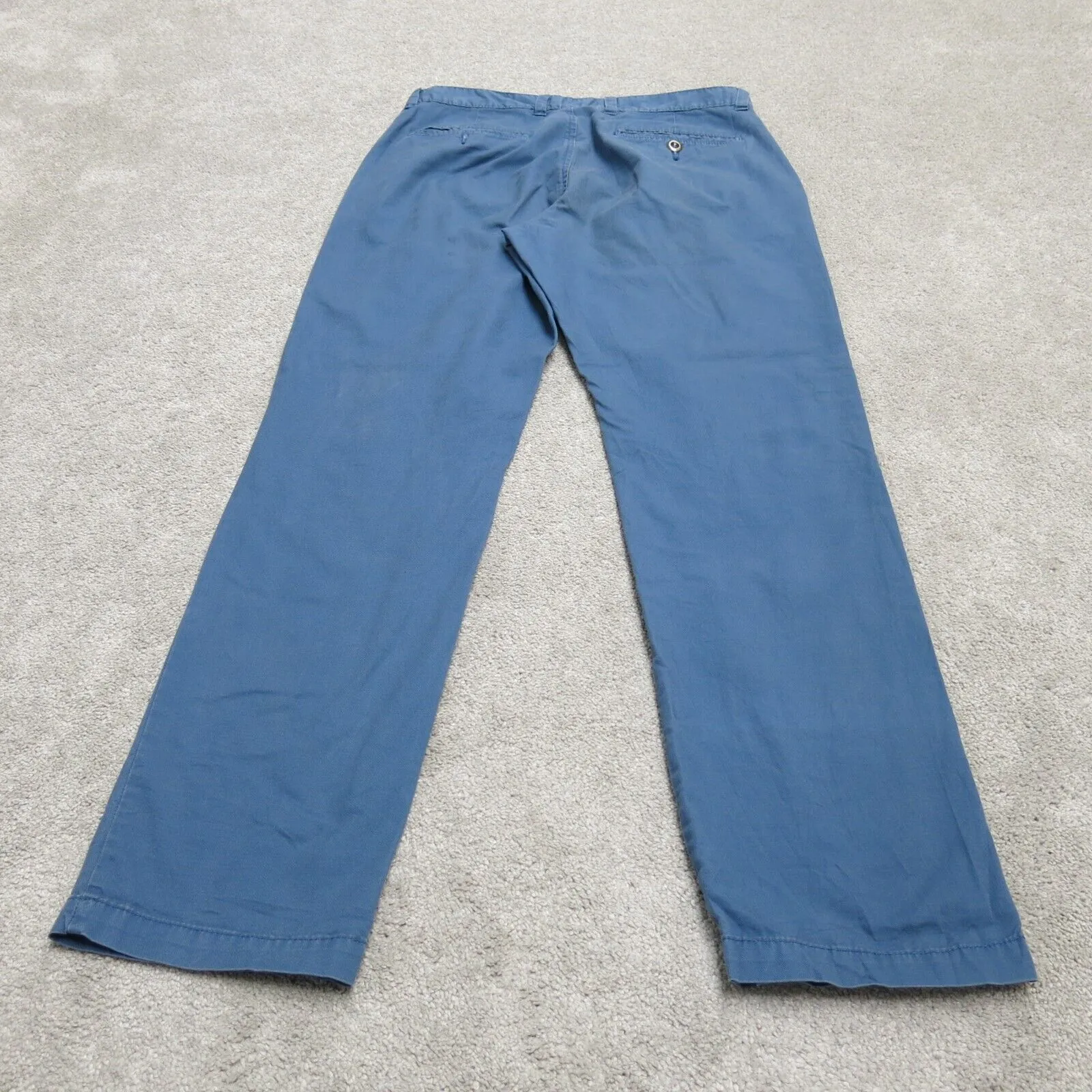 American Rag Mens Chino Pants Slim Straight Regular Fit Low Rise Blue Size 32