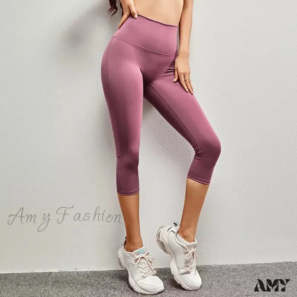 Amy Fashion - Yoga Pants Elastic High Waist Sport Leggings