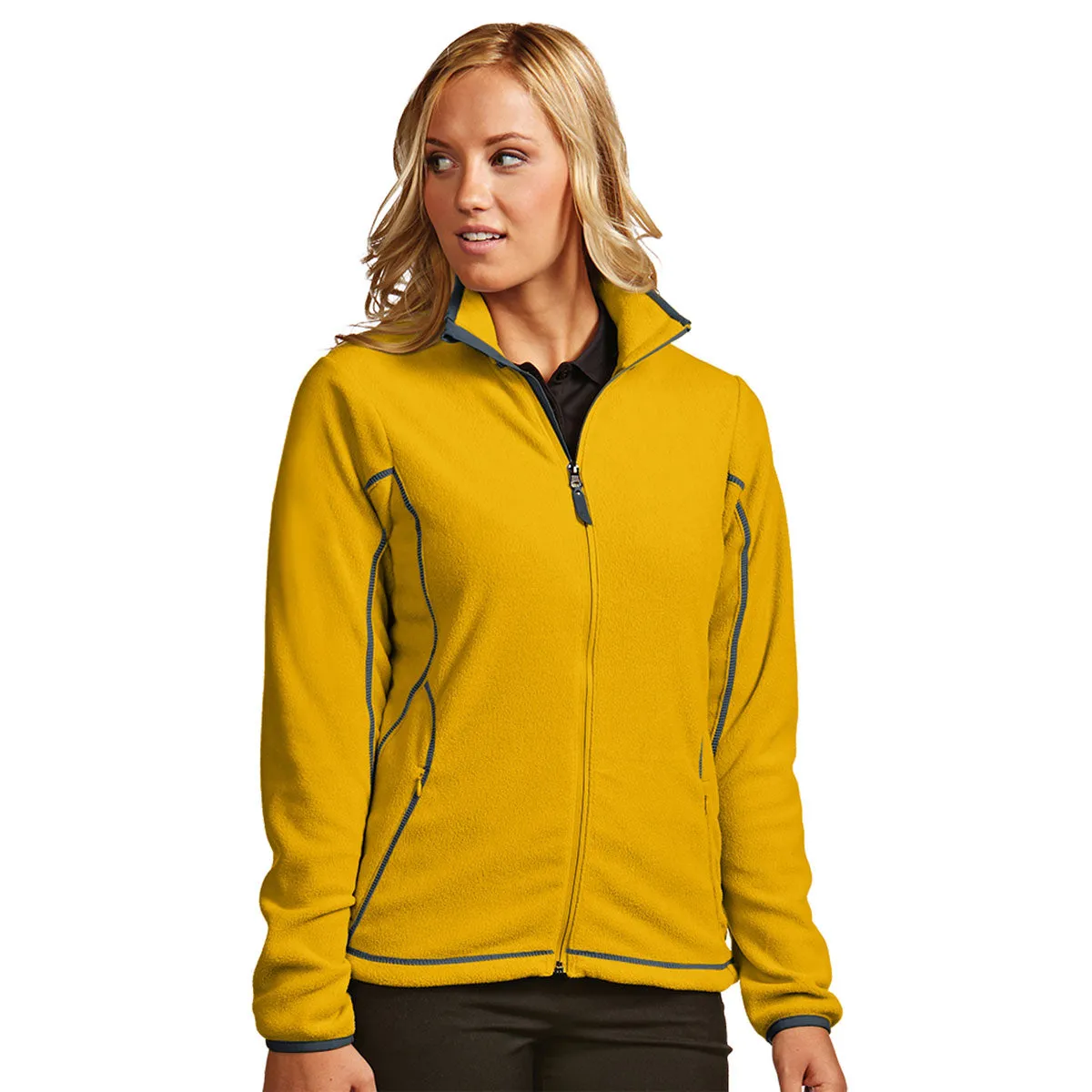 Antigua Women's Gold/Steel Ice Jacket