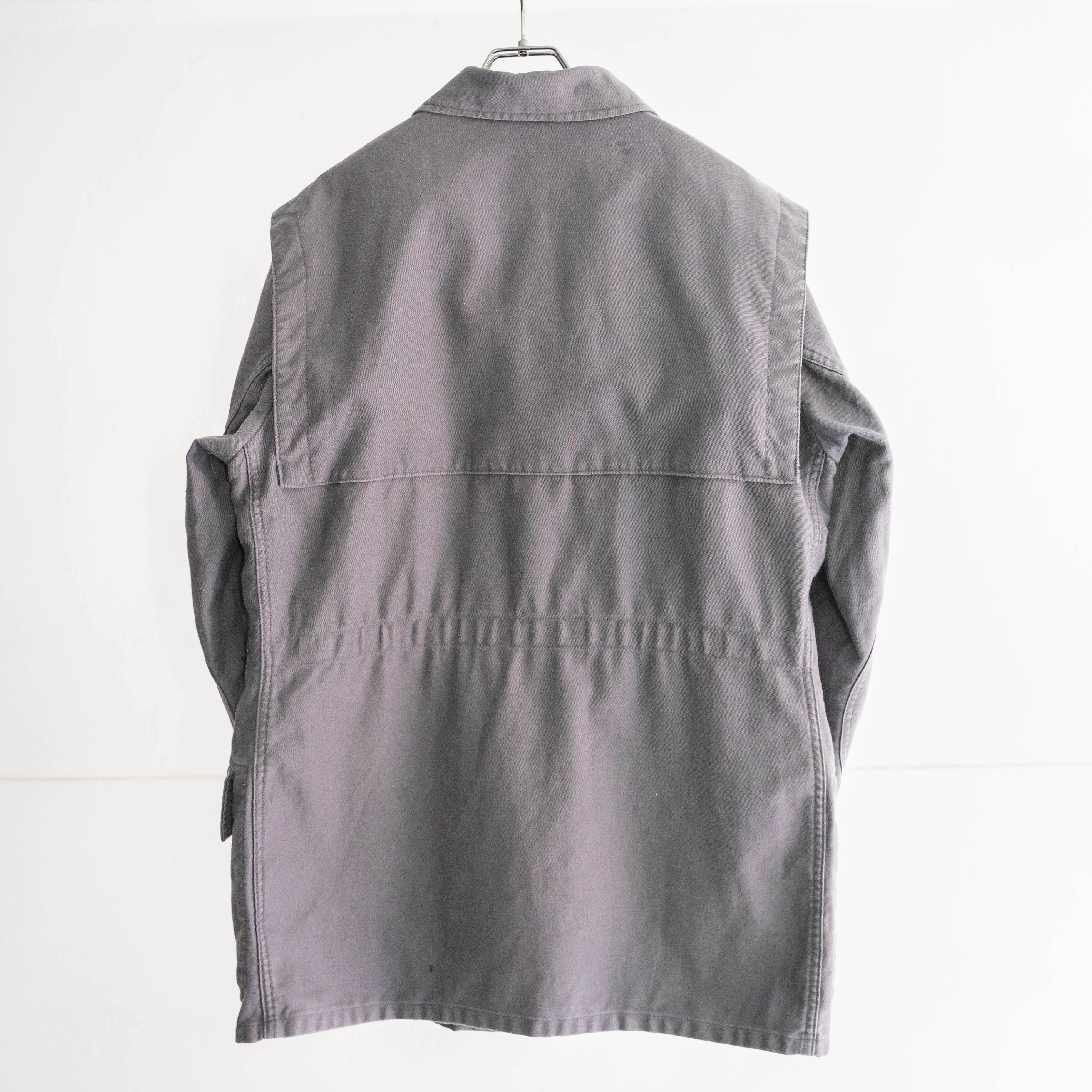 around 1980s German military gray color work jacket 'THW'