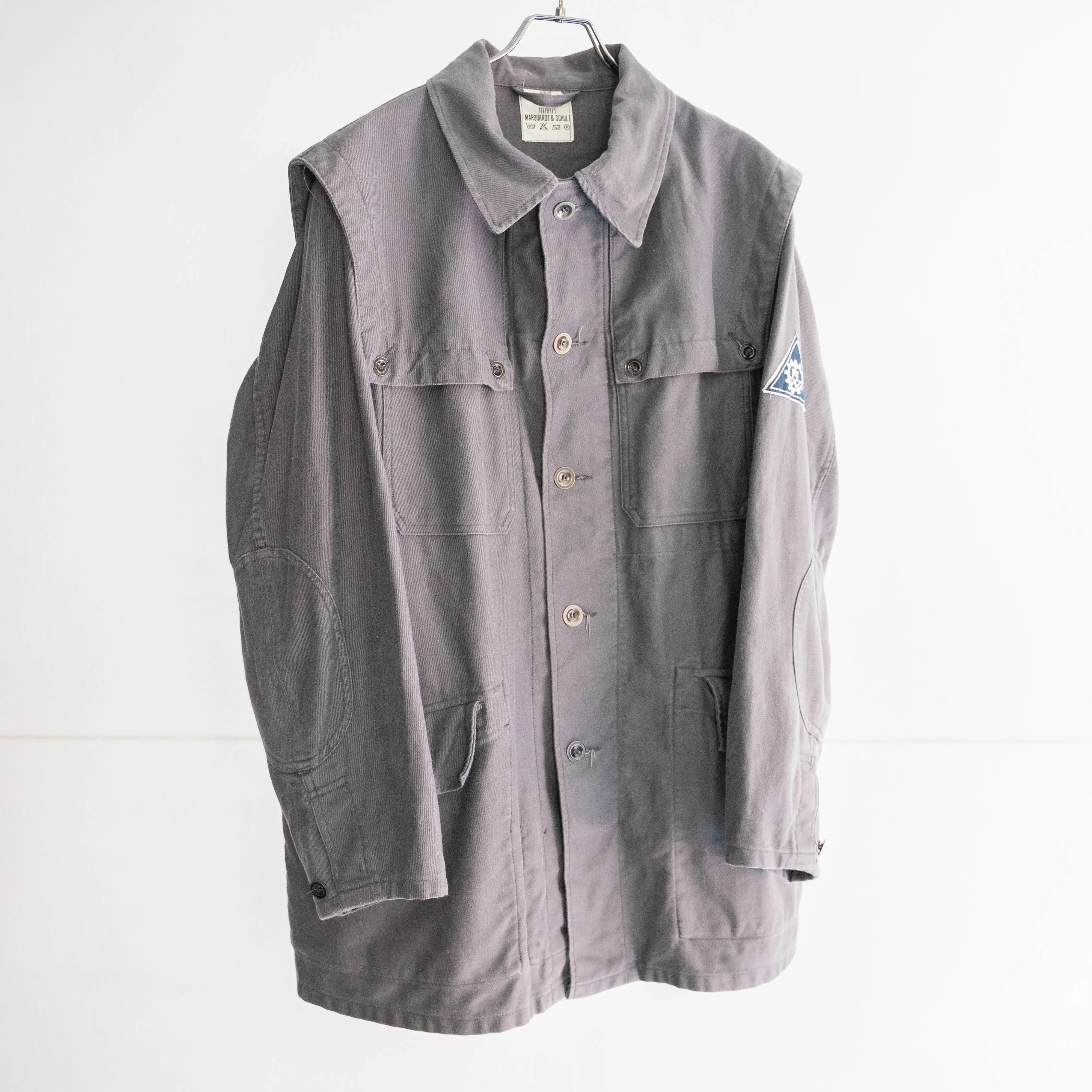 around 1980s German military gray color work jacket 'THW'