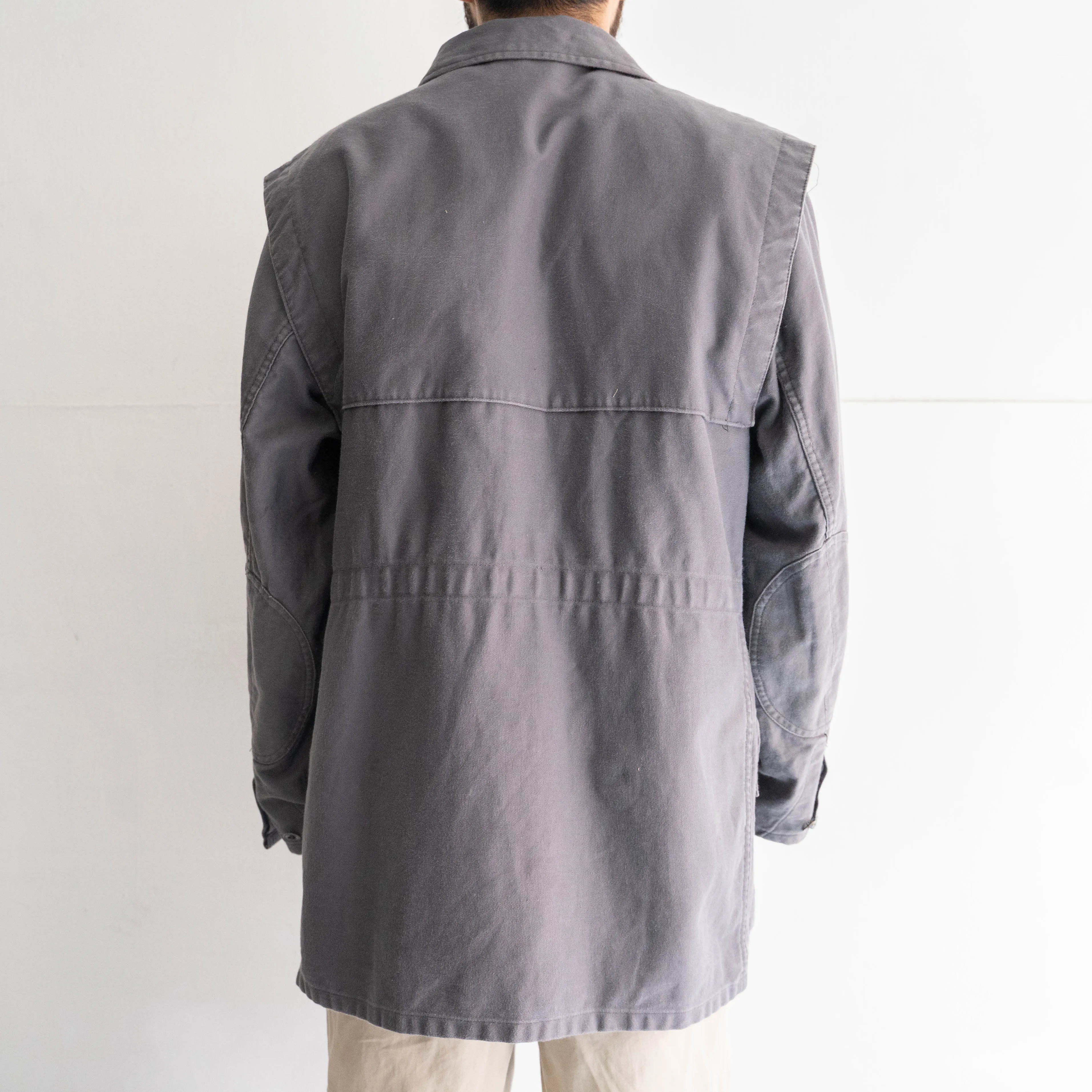 around 1980s German military gray color work jacket 'THW'