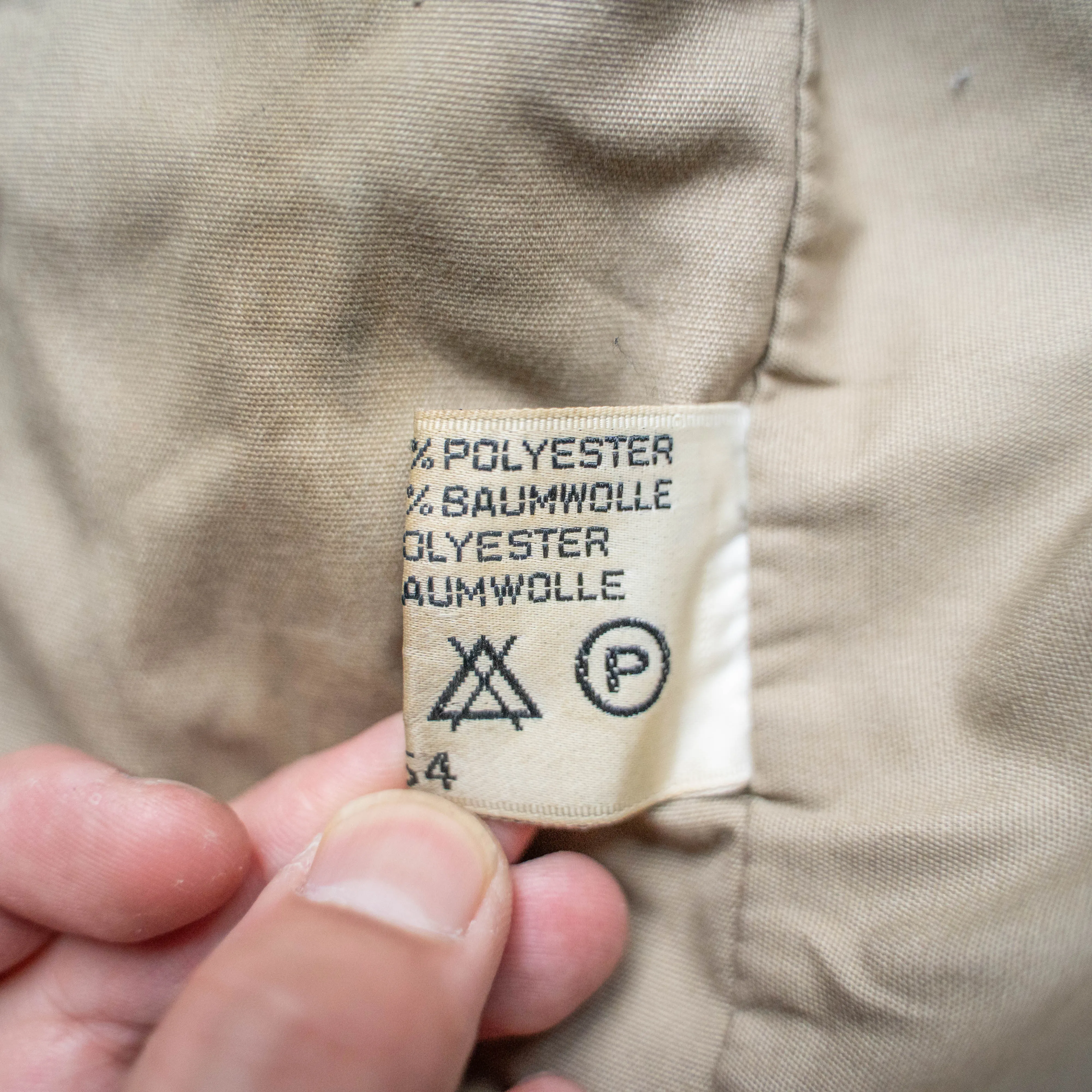 around 1980s Germany beige color 4 pockets jacket -removable hood-