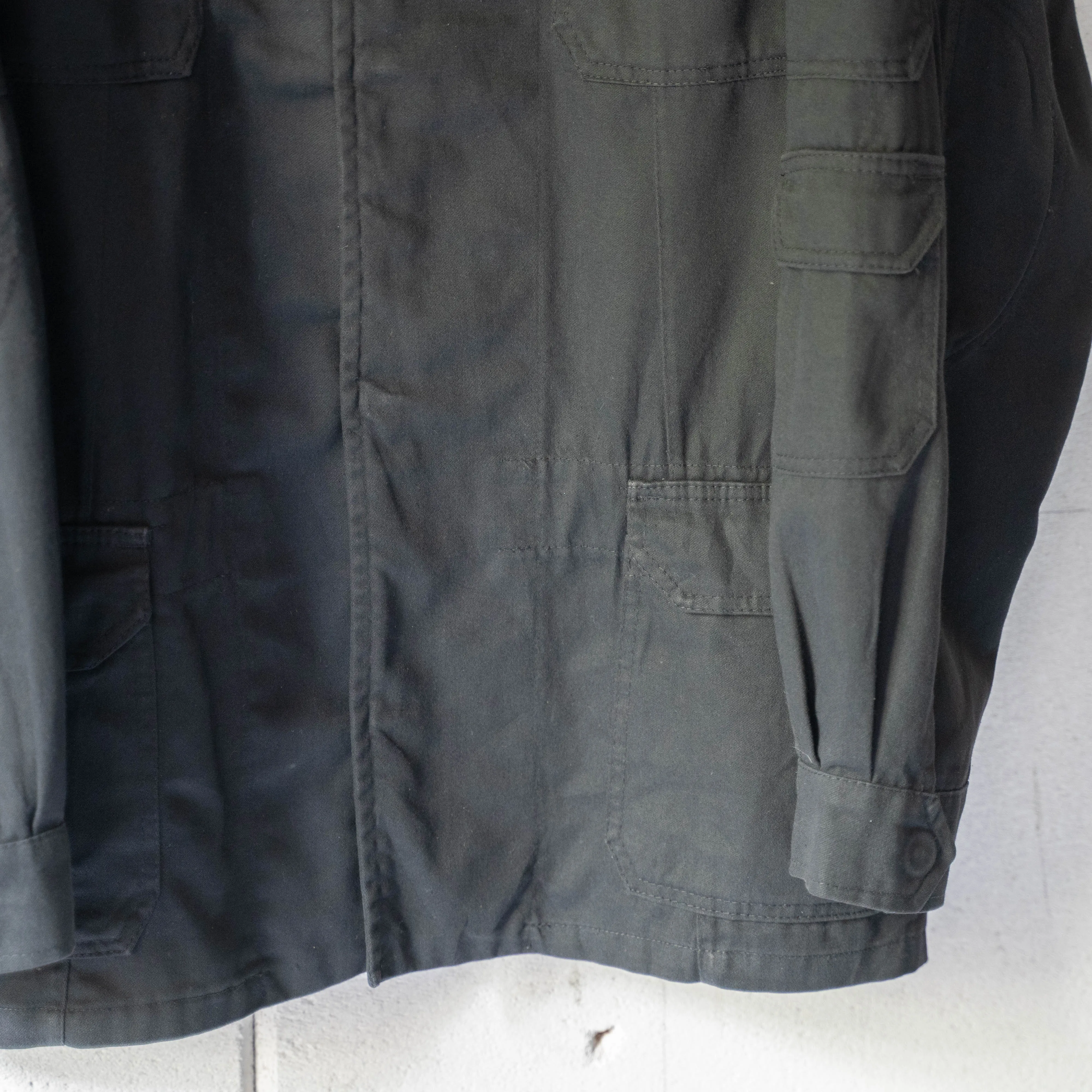 around 1990s Poland military black color combat jacket 'without epaulette'