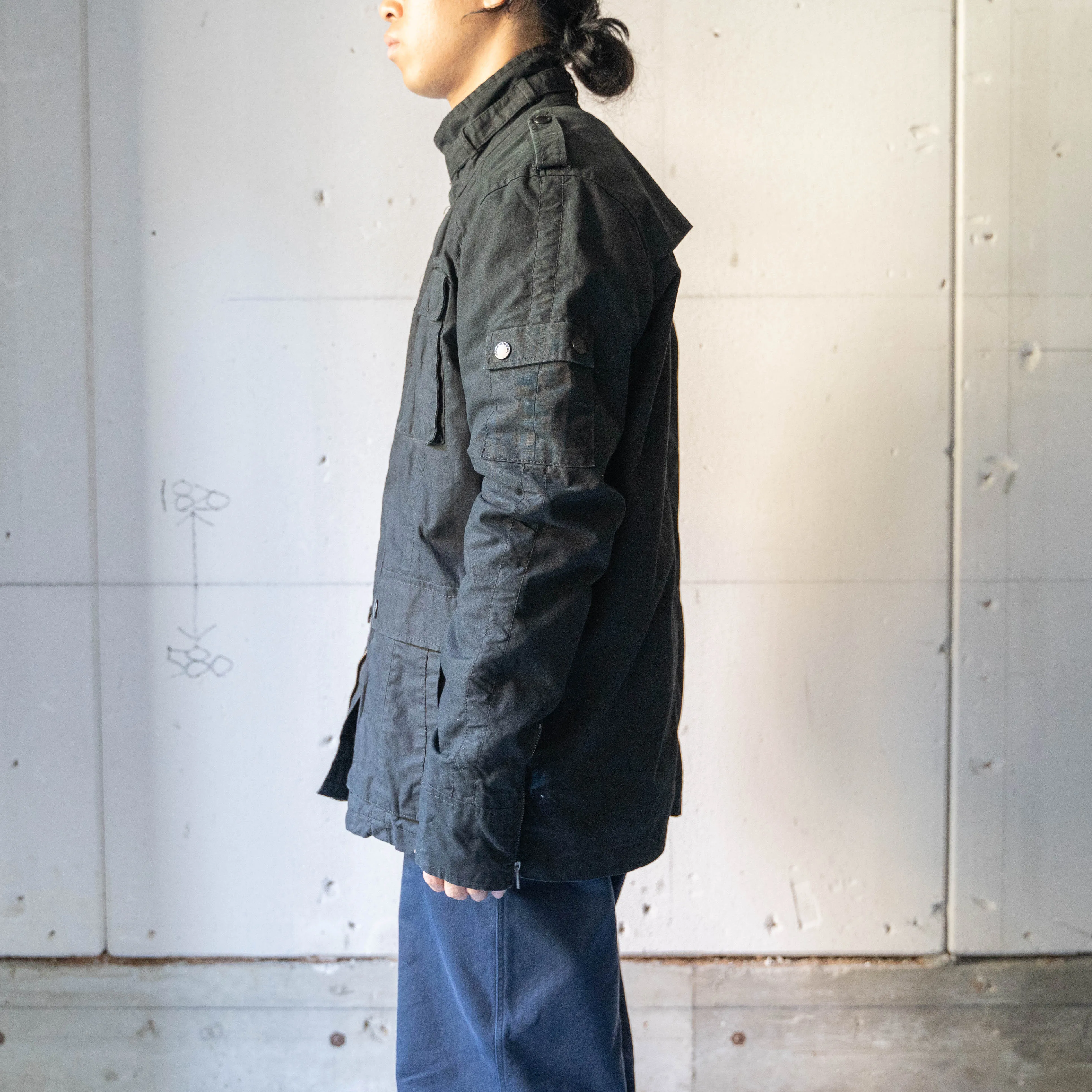 around 2000s black color military style jacket