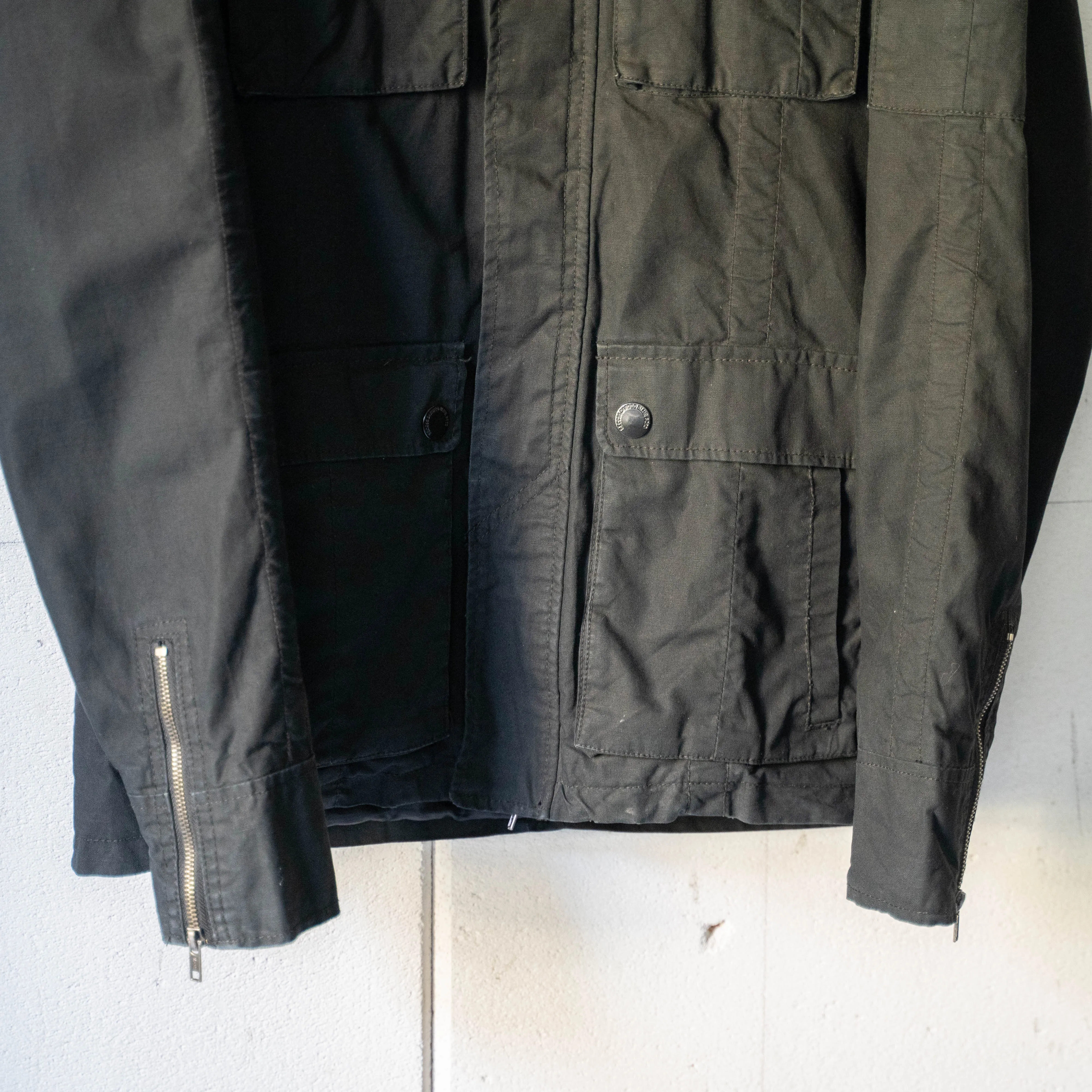 around 2000s black color military style jacket