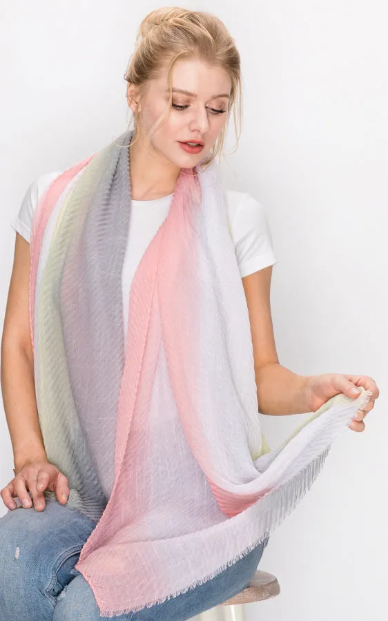 AS298 Tie-Dye Oblong Scarf