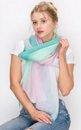 AS298 Tie-Dye Oblong Scarf