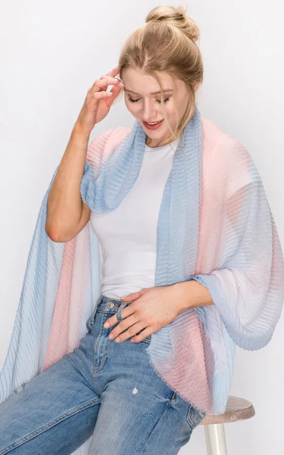 AS298 Tie-Dye Oblong Scarf