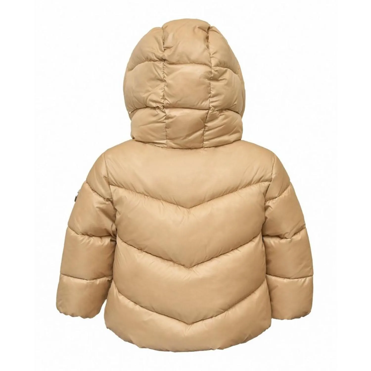 Baby Girls Metallic Lined Hood Puffer Jacket