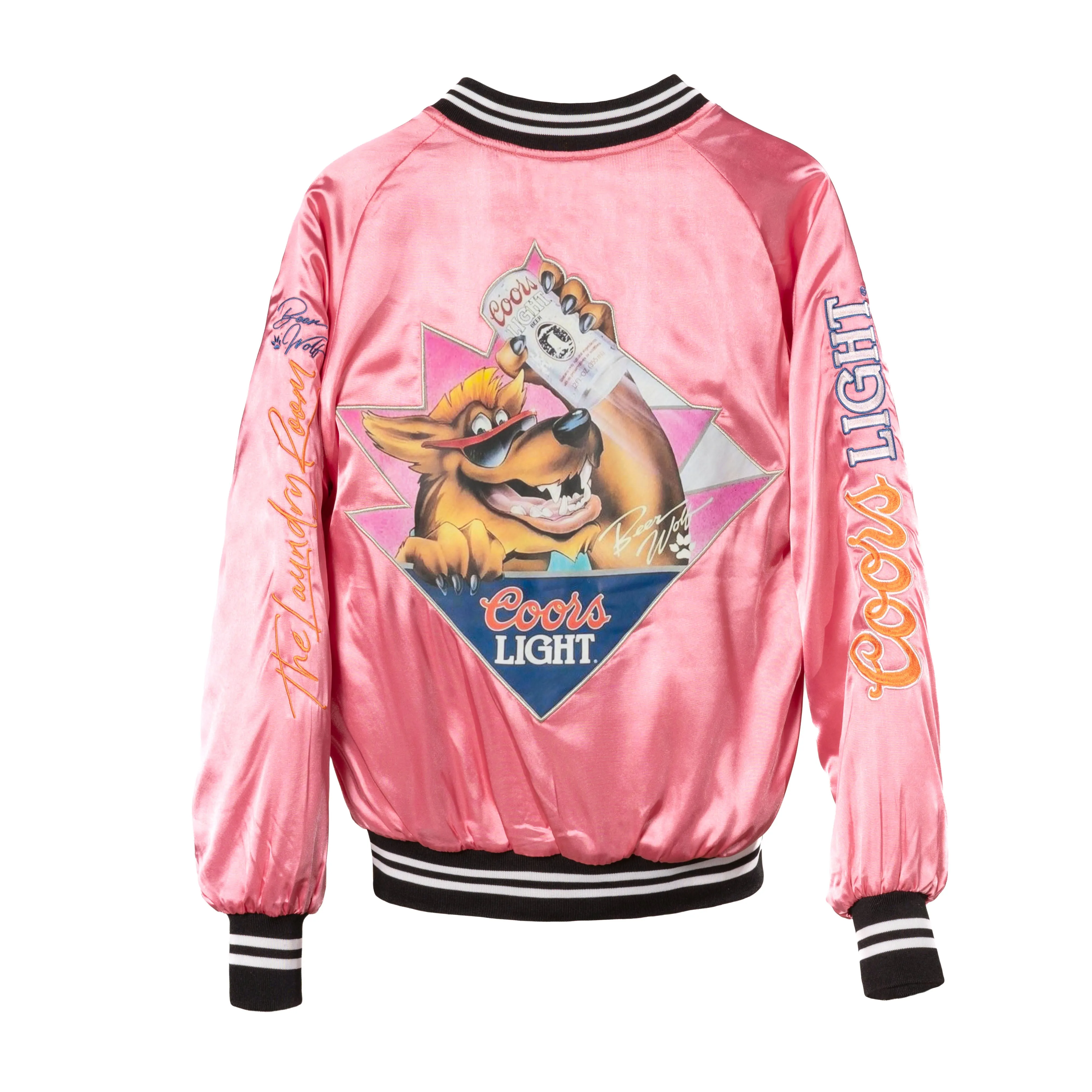 Beer Wolf Time - Stadium Jacket - Blush Pink