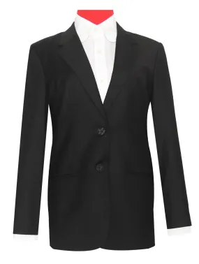 Black Jacket | Black Color 2 Button Womens Jacket