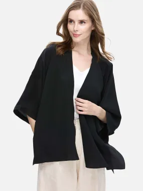 Black Silk Relax Cardigan