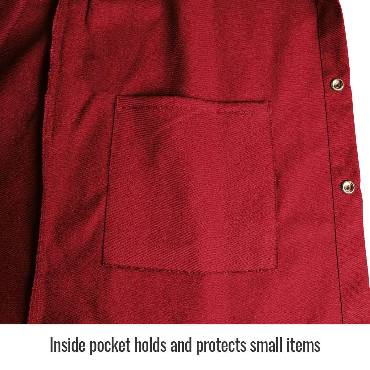 Black Stallion TruGuard 200 FR Cotton Welding Jacket, Red - FR9-30C