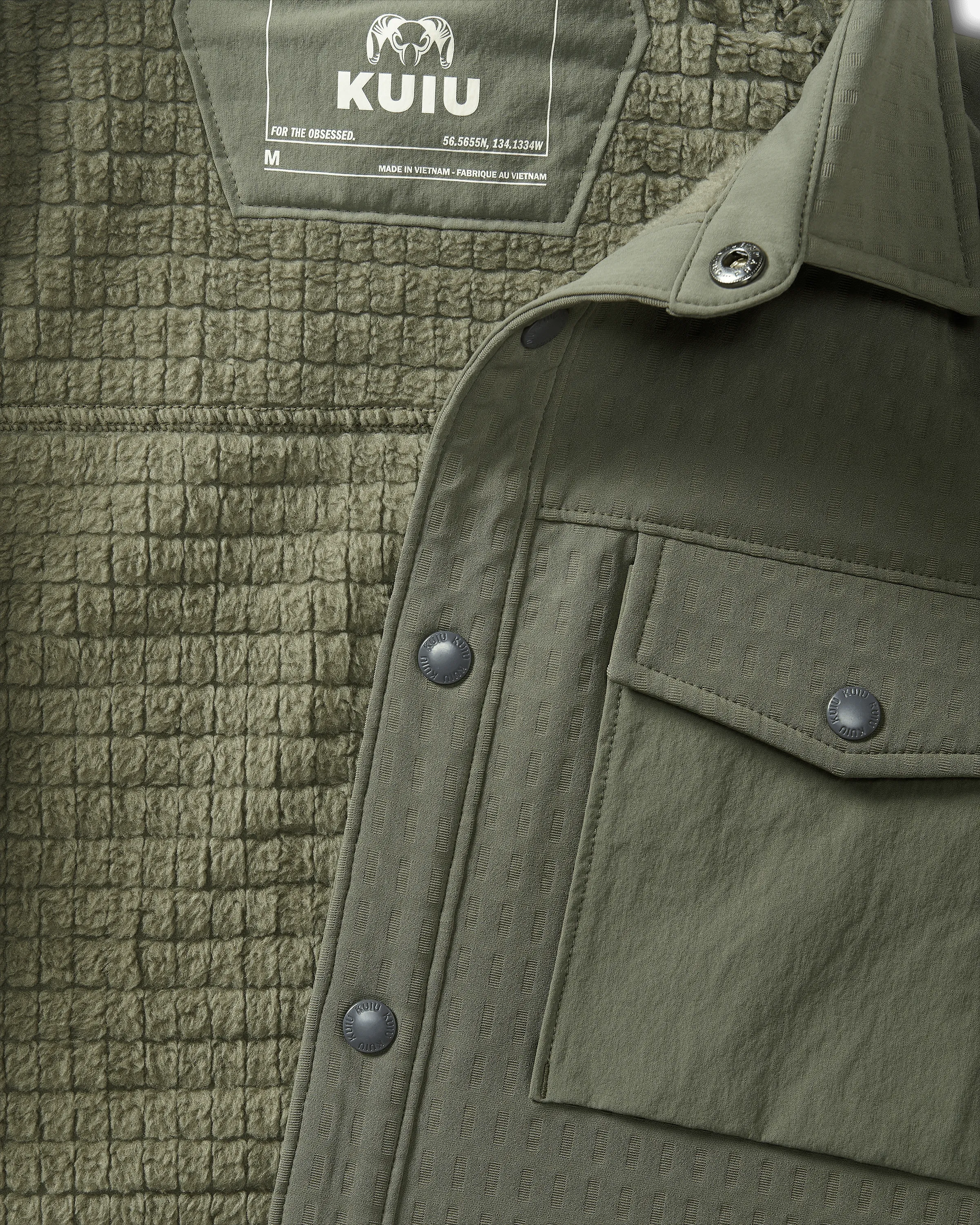 Blockfield Fleece Shirt Jacket | Dark Sage