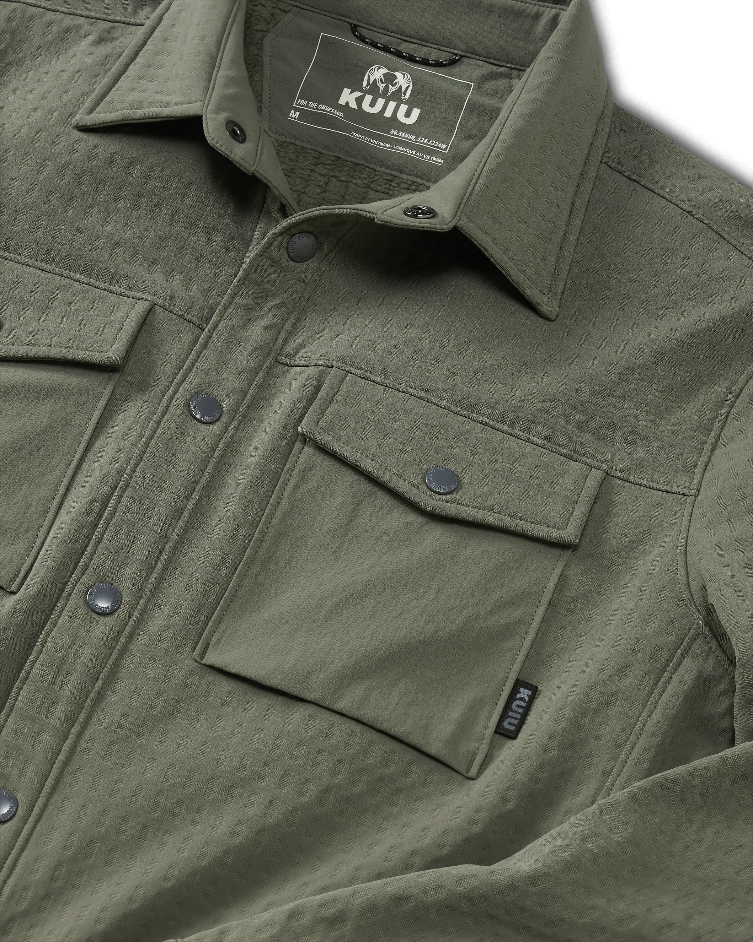 Blockfield Fleece Shirt Jacket | Dark Sage