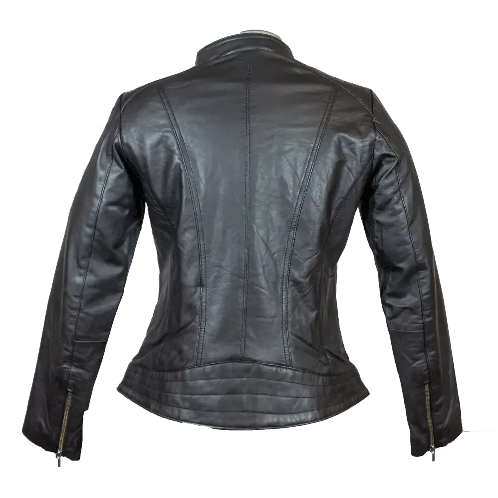 BOL Women's Zip Up Leather Jacket