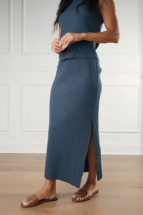 Charcoal Ribbed Skirt FINAL SALE