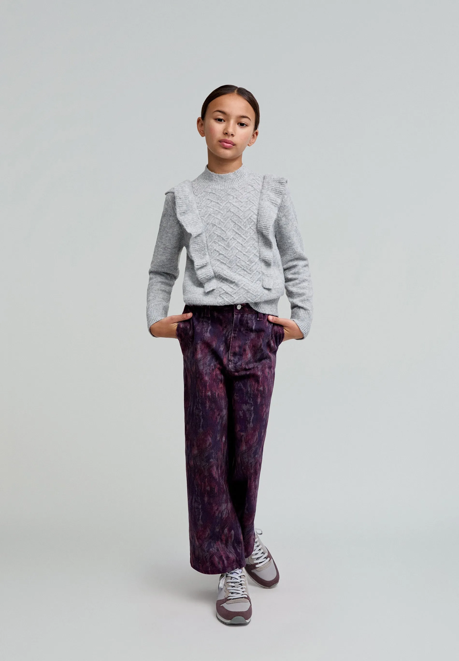 CHINO PRINT PANTS GIRLS