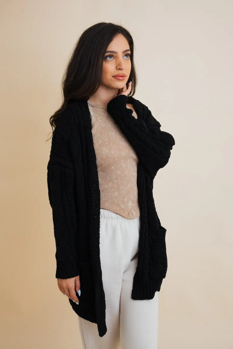 Classic Snuggle Comfort Cable Knit Cardigan