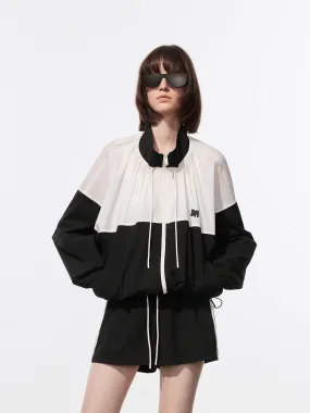 Color Block Zipper Jacket