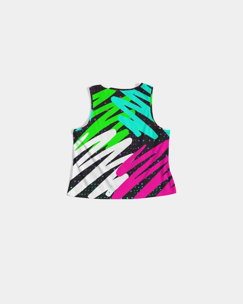 Colorsplash Black Women's Cropped Tank Top