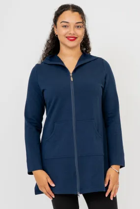 Cortes Jacket, Indigo, Bamboo