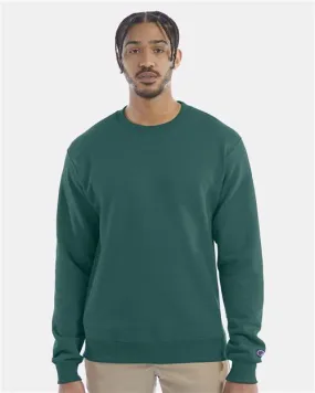 Custom Embroidered - Champion - Powerblend® Crewneck Sweatshirt - Emerald Green - S600