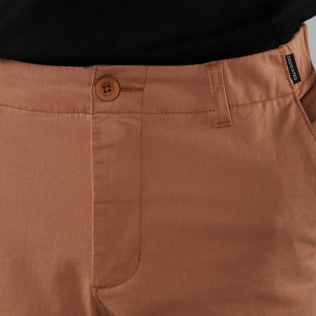 Dedicated Chino Shorts Nacka - Wood Brown