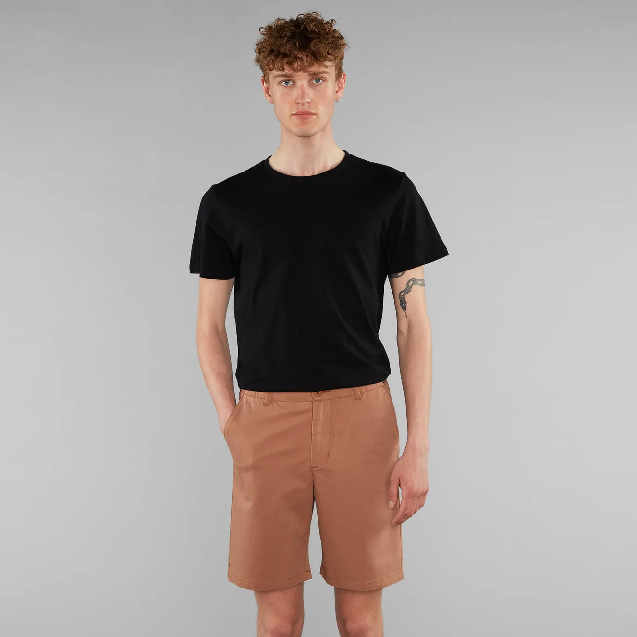 Dedicated Chino Shorts Nacka - Wood Brown