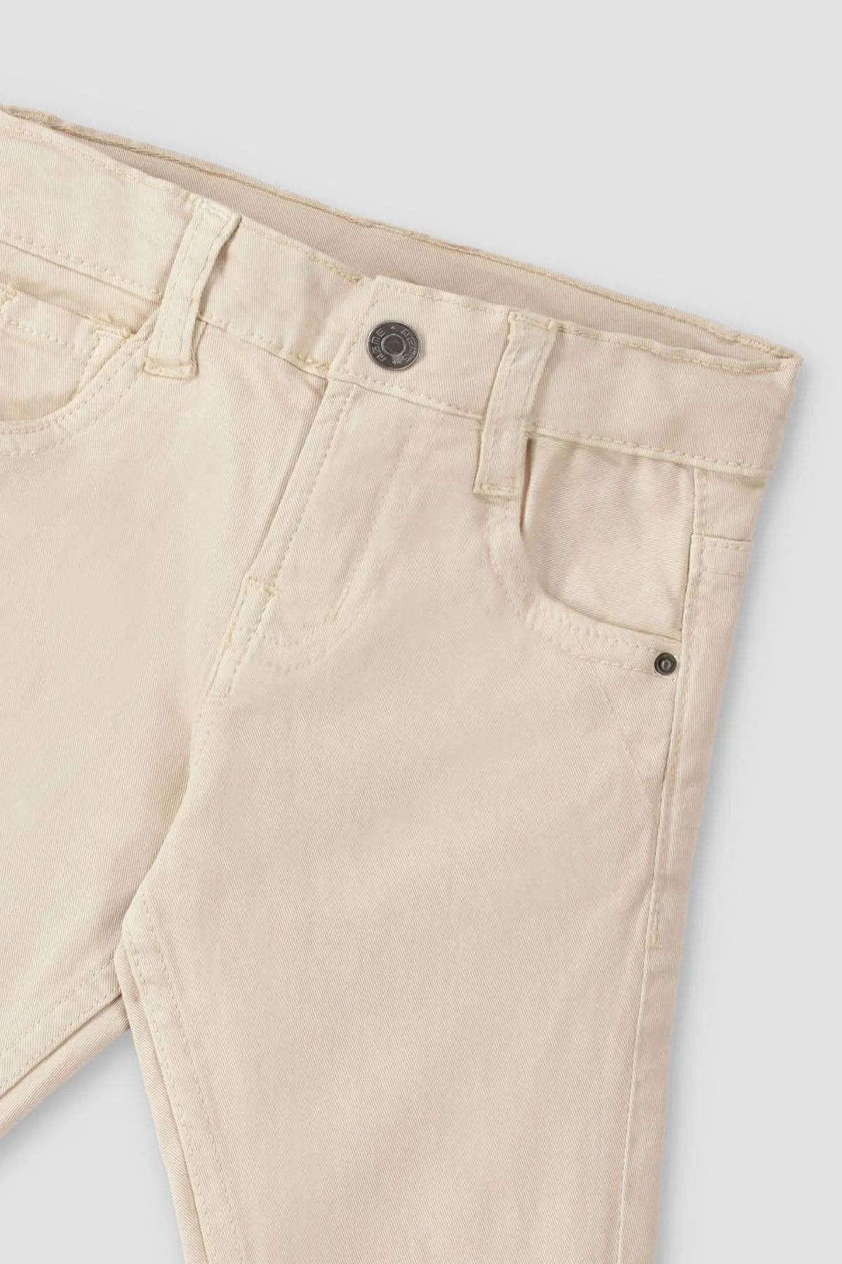 Denim Pant For Baby Boy - Beige