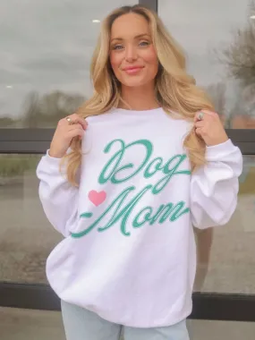 Dog Mom Script Corded Sweatshirt