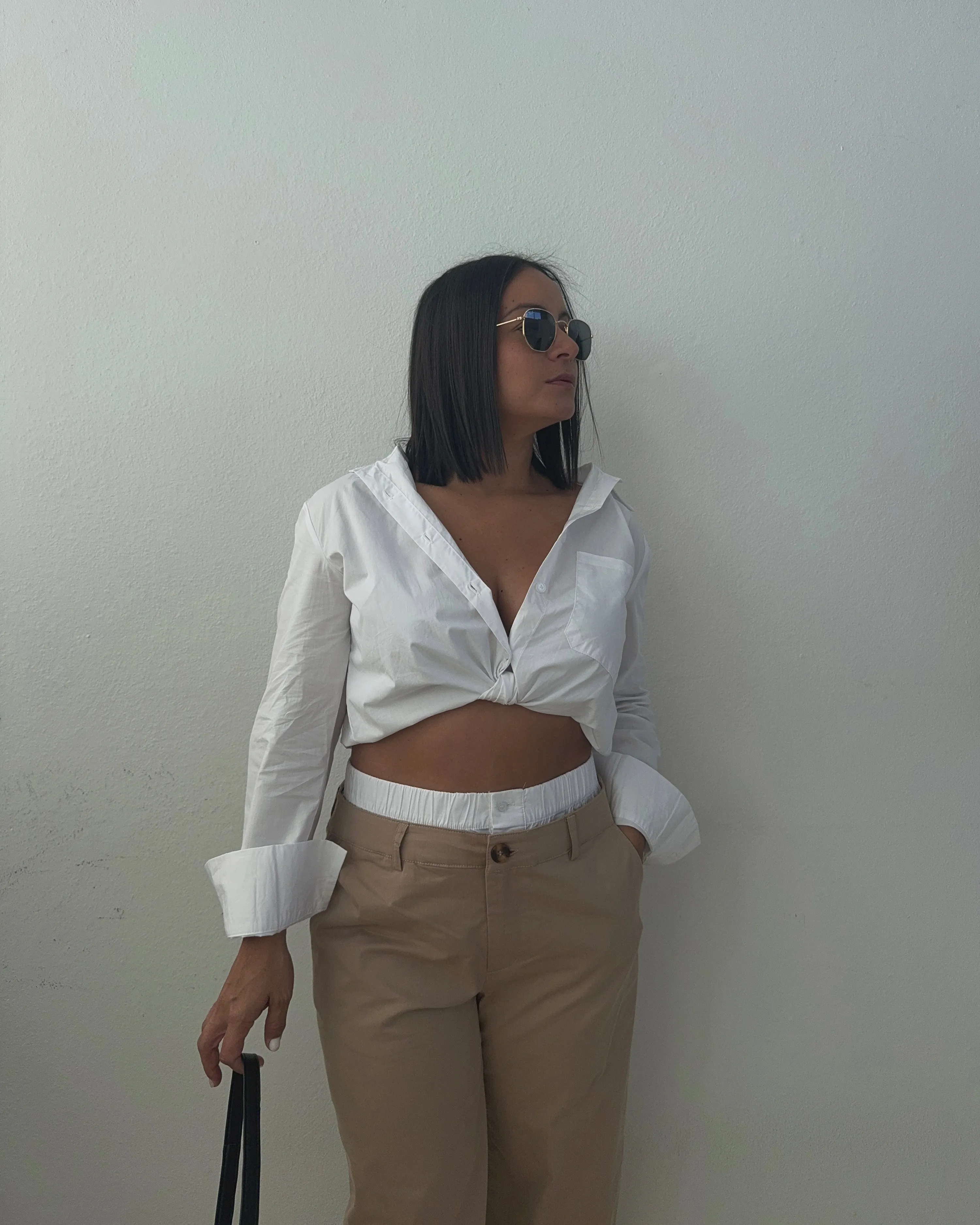 Double Waisted Khaki Pants