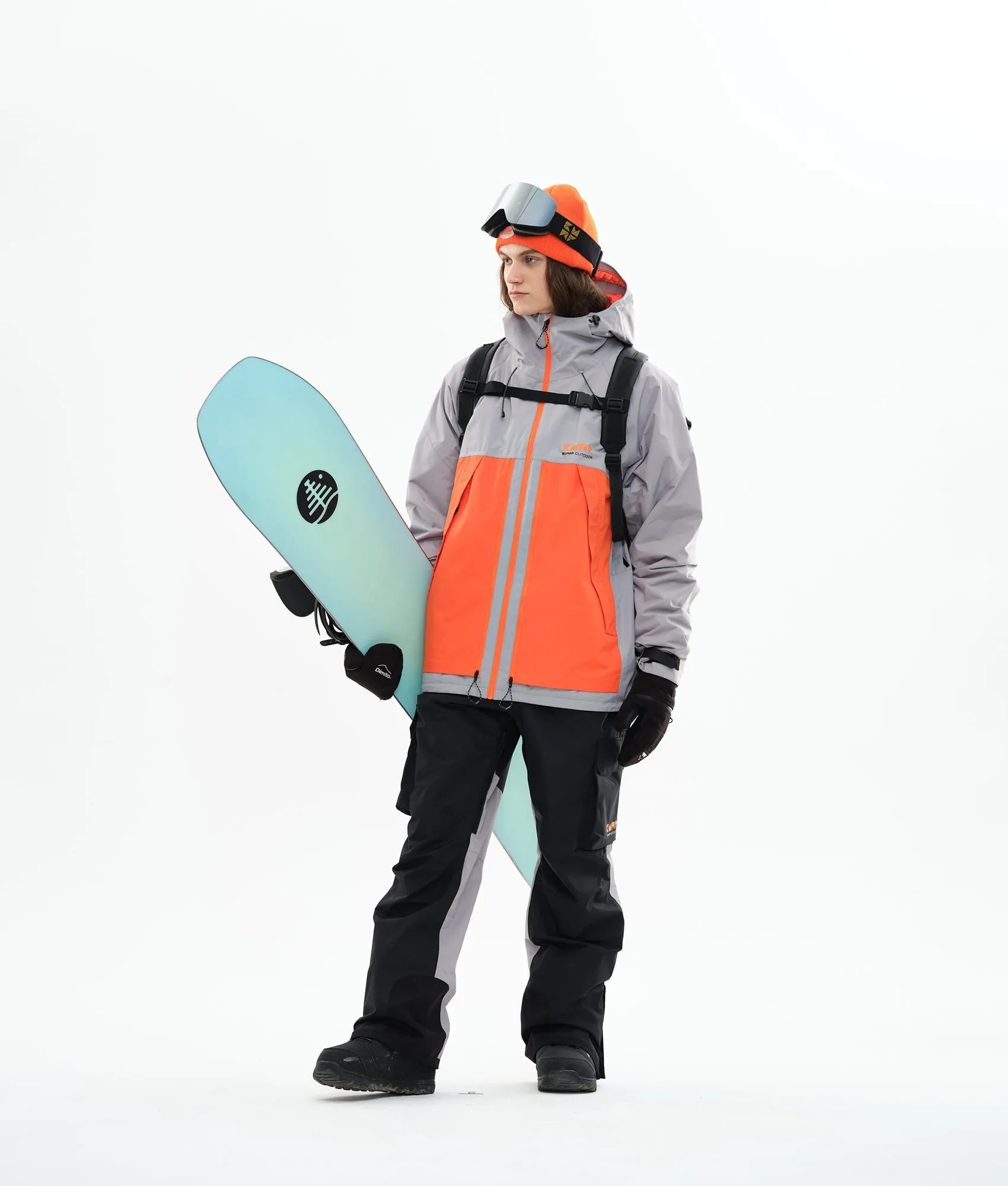 Expert 23 Ski/Snowboard Jacket Men Gray/Orange