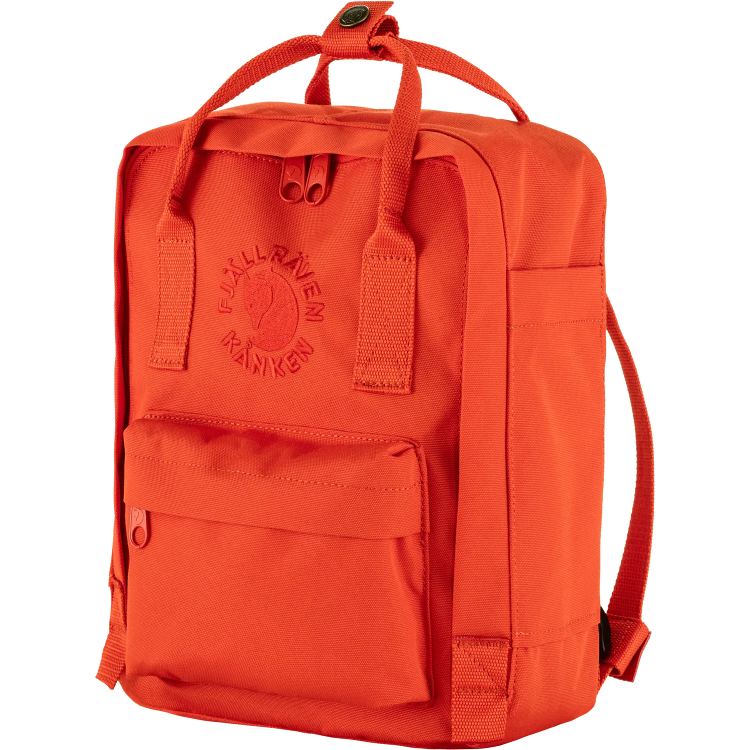 Fjällräven Re-Kånken Mini Flame Orange | Buy Fjällräven Re-Kånken Mini Flame Orange here | Outnorth