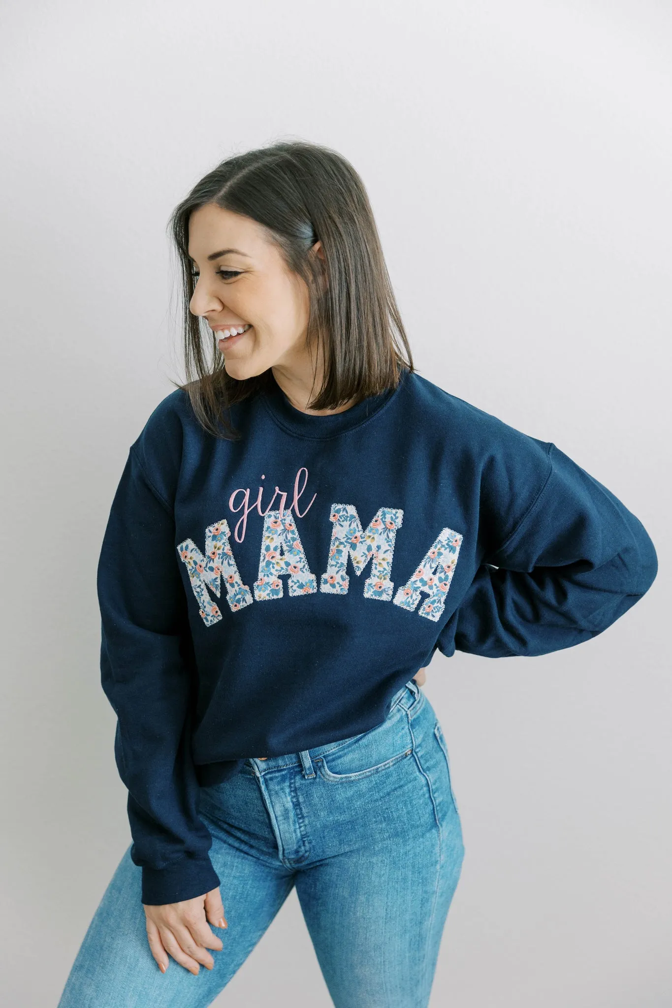 Girl Mom Sweatshirt | Personalized Mama Sweatshirt | Duke & Fox®