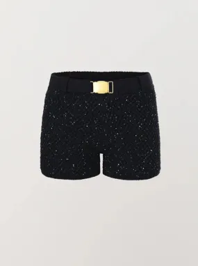 Grace Sequined Short in Black