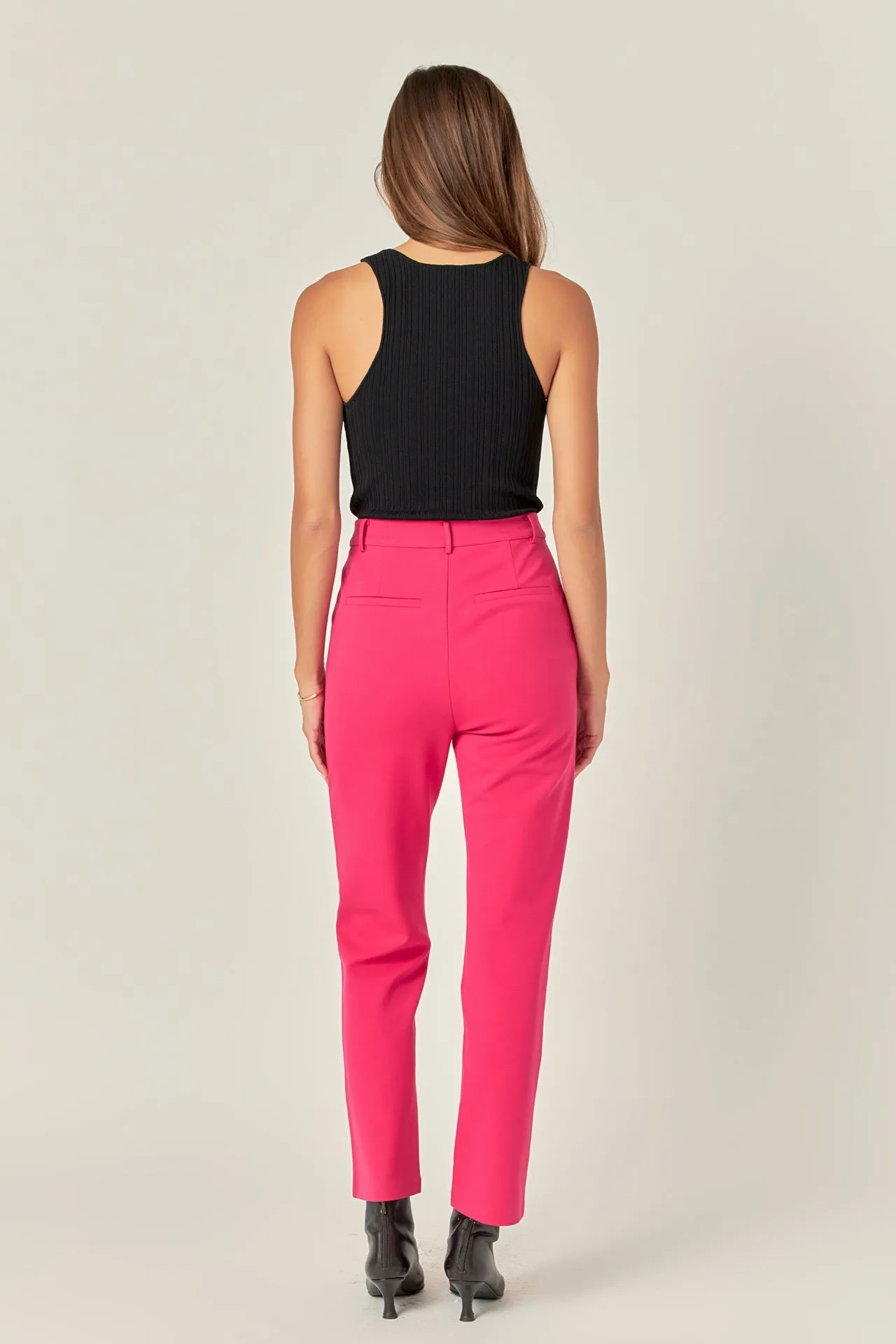 High-waist Knit Pants