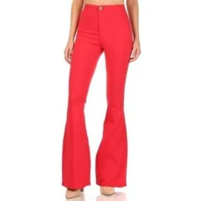 High waist super stretch disco bell bottom pants