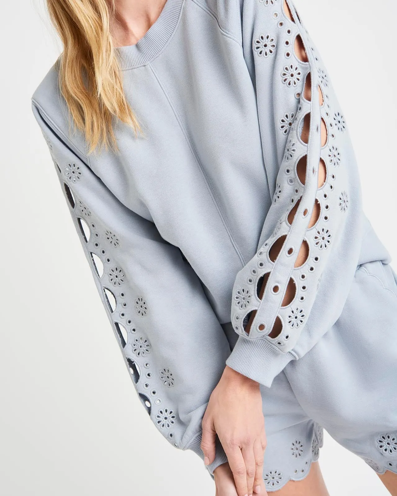 Joelle Eyelet Sweatshirt